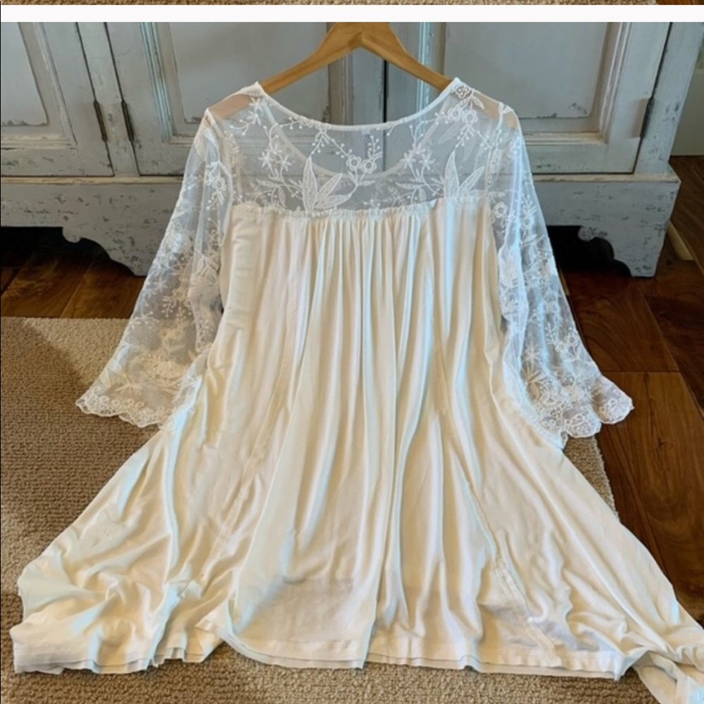 Pretty Lace Boho Tunic